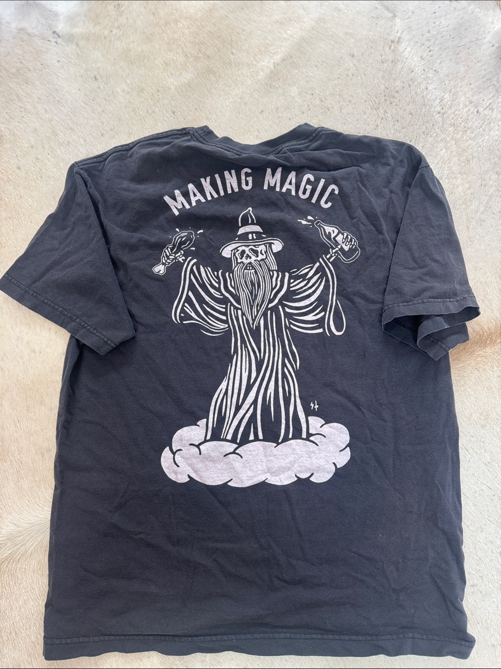 Making magic Black Logo Tee - Men's vintage T-Shirt
